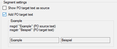 Trados PO file - Add PO target